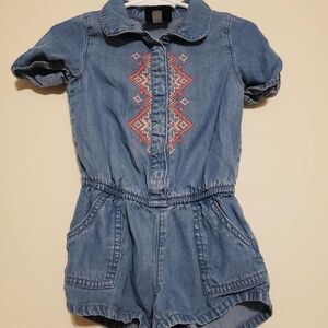 12 months girl denim romper from Oshkosh bgosh